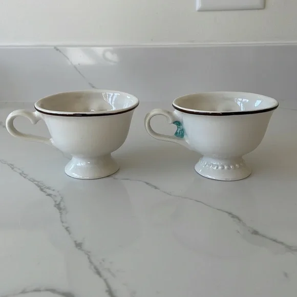 BAILEYS Limited Edition set winking teacups vintage boy girl white retro yum - Picture 5 of 8